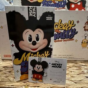 Pop Mart Mickey Family Cute Together Keychain